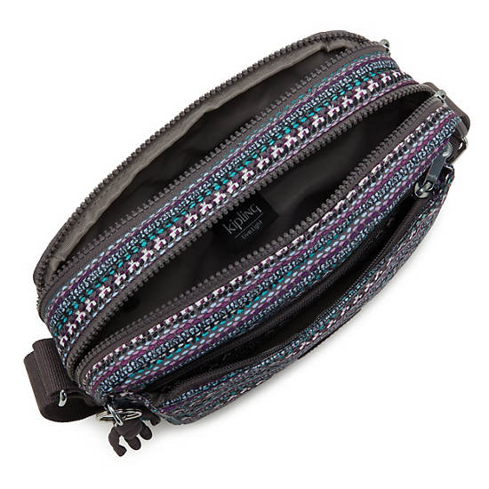 Sacs Crossbody Kipling Abanu Medium Printed Bleu Marine |YIAB-40330970