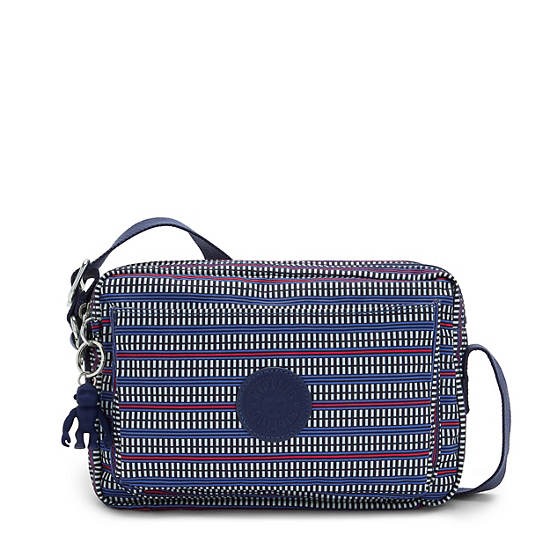 Sacs Crossbody Kipling Abanu Medium Printed Bleu |ZBKD-89593255