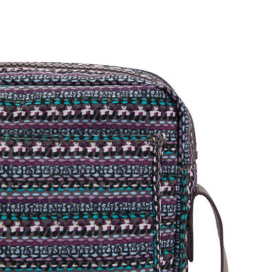 Sacs Crossbody Kipling Abanu Medium Printed Bleu Marine |YIAB-40330970