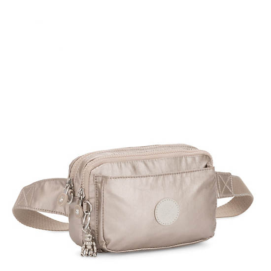 Sacs Crossbody Kipling Abanu Multi Metallic Convertible Taupe |UFTH-70188834