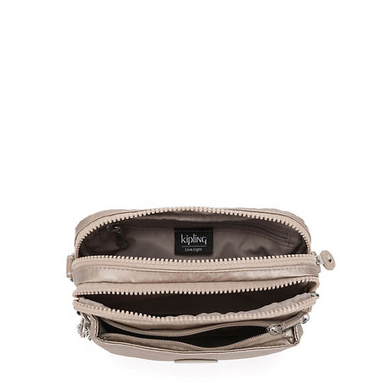 Sacs Crossbody Kipling Abanu Multi Metallic Convertible Taupe |UFTH-70188834