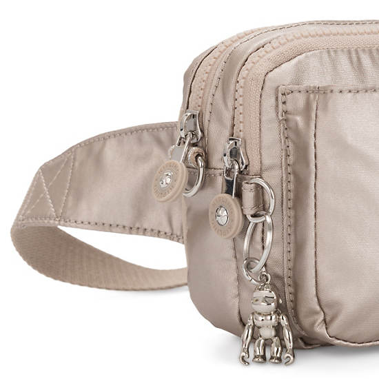 Sacs Crossbody Kipling Abanu Multi Metallic Convertible Taupe |UFTH-70188834