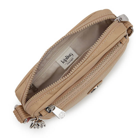 Sacs Crossbody Kipling Abanu Slim Beige |HJUC-78398793