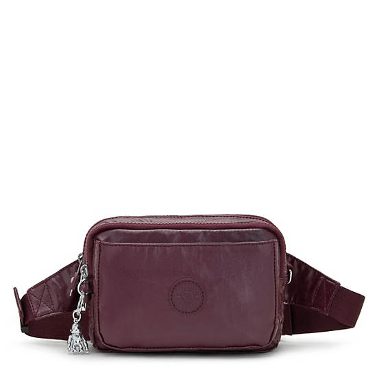 Sacs Crossbody Kipling Abanu Multi Metallic Convertible Bordeaux |VNPG-56865435