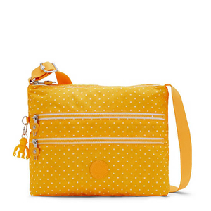 Sacs Crossbody Kipling Alvar Printed Jaune |PYGL-39240231