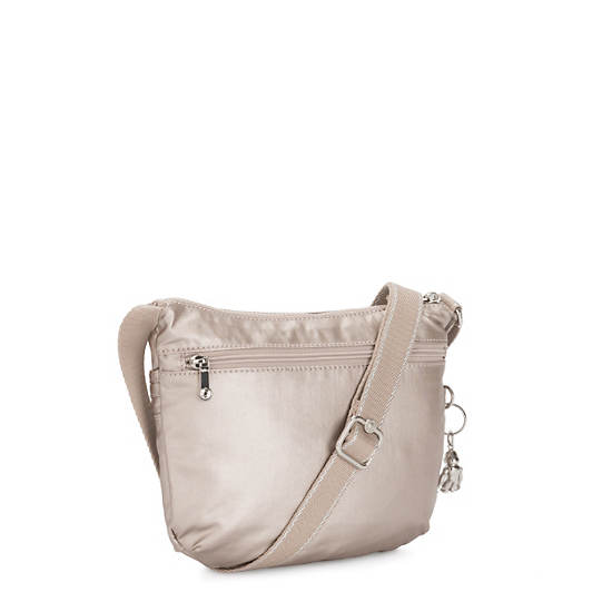 Sacs Crossbody Kipling Arto Small Metallic Beige |ITIV-14733662