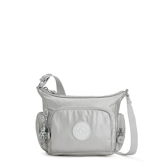 Sacs Crossbody Kipling Gabbie Mini Metallic Argent |CJSN-36719366