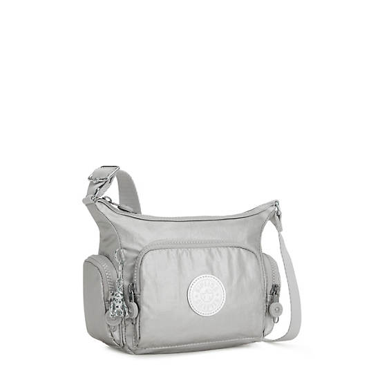 Sacs Crossbody Kipling Gabbie Mini Metallic Argent |CJSN-36719366