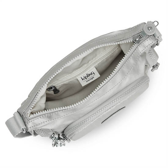 Sacs Crossbody Kipling Gabbie Mini Metallic Argent |CJSN-36719366