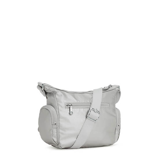 Sacs Crossbody Kipling Gabbie Mini Metallic Argent |CJSN-36719366