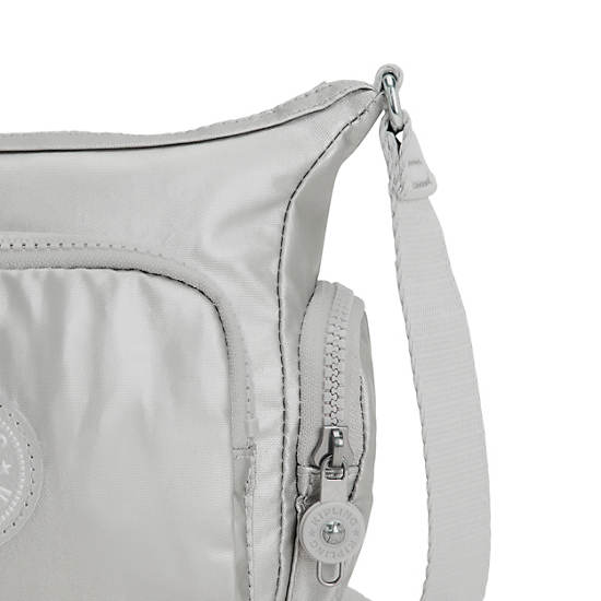 Sacs Crossbody Kipling Gabbie Mini Metallic Argent |CJSN-36719366