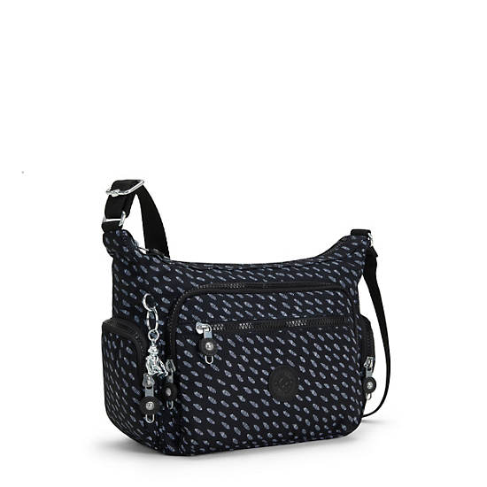 Sacs Crossbody Kipling Gabbie Small Printed Bleu Blanche |MOZU-35985974