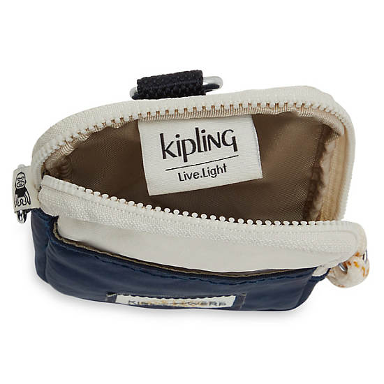 Sac à Main Kipling Clark Neck Pouch Beige Bleu |EYNL-79243126