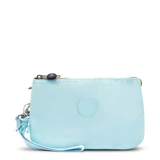 Sac à Main Kipling Creativity Extra Large Mode Wristlet Bleu |WTVE-43560948