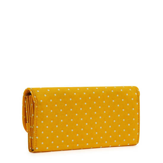 Sac à Main Kipling Money Land Printed Snap Wallet Jaune |EPSL-61463011