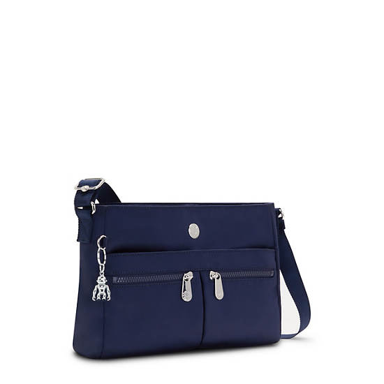 Sac à Main Kipling New Angie Crossbody Bag Bleu |OMDE-70913268