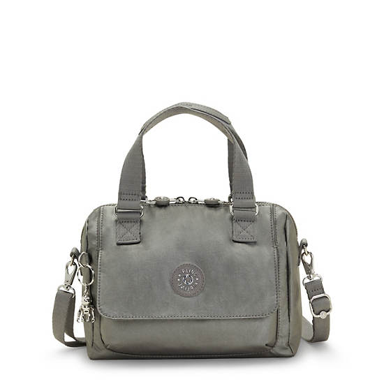 Sac à Main Kipling Zeva Metallic Handbag Grise |CPSL-21094335