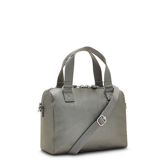 Sac à Main Kipling Zeva Metallic Handbag Grise |CPSL-21094335