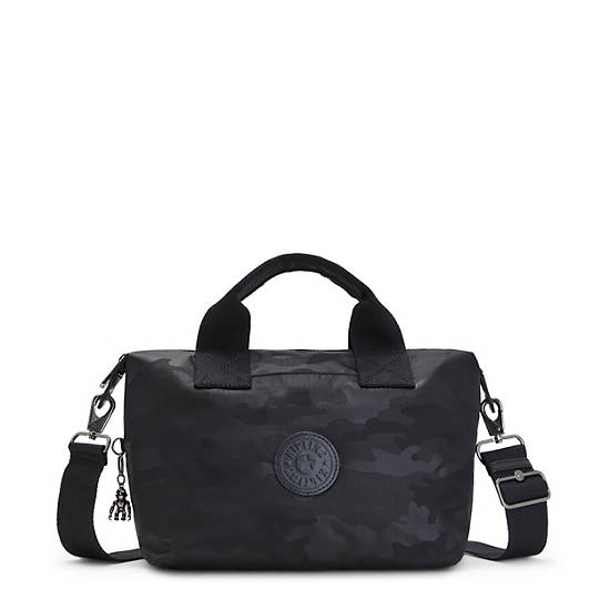 Sac Mini Kipling Kala Handbag Noir Camouflage |CVFB-83642787