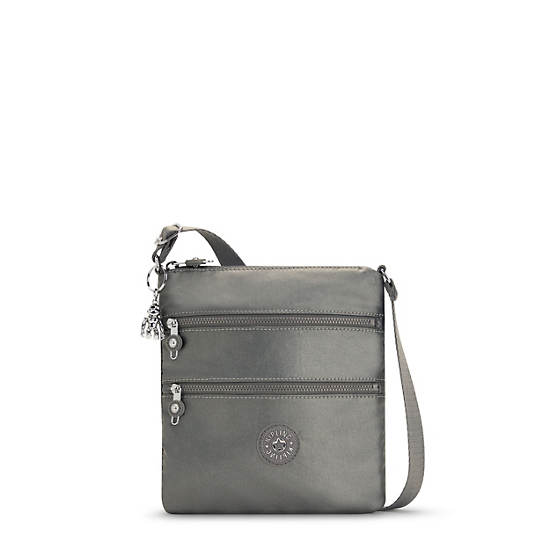 Sac Mini Kipling Keiko Metallic Crossbody Grise |YUKM-18736210