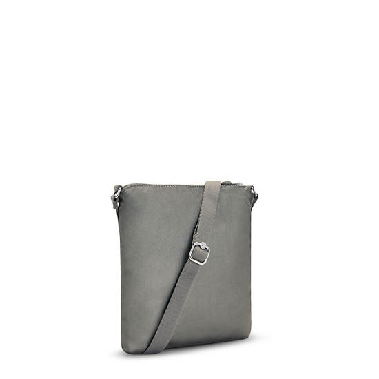 Sac Mini Kipling Keiko Metallic Crossbody Grise |YUKM-18736210