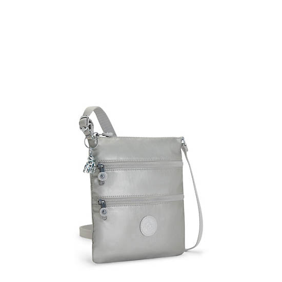 Sac Mini Kipling Keiko Metallic Crossbody Argent |KBBJ-75125700