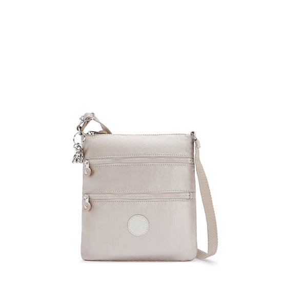 Sac Mini Kipling Keiko Metallic Crossbody Beige |ONDG-62300055