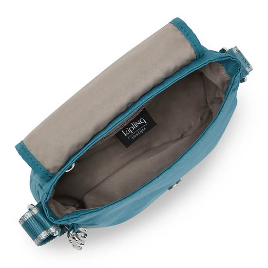 Sac Mini Kipling Sabian Crossbody Turquoise |PKUG-87479216