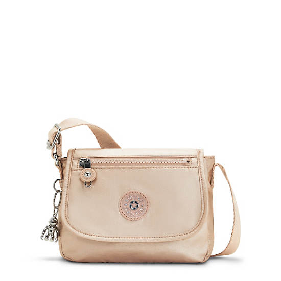 Sac Mini Kipling Sabian Metallic Crossbody Doré |AMCK-93697012