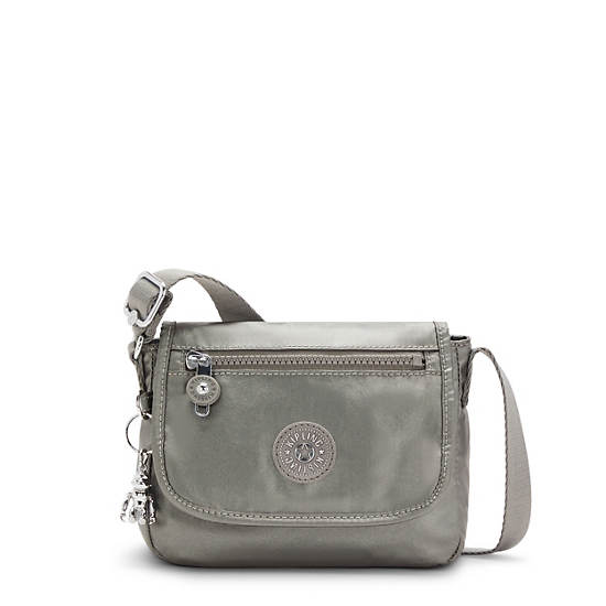 Sac Mini Kipling Sabian Metallic Crossbody Grise |HJQY-17278370