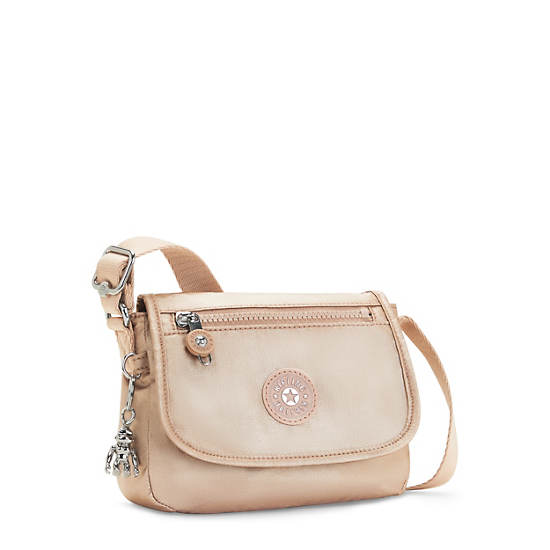 Sac Mini Kipling Sabian Metallic Crossbody Doré |AMCK-93697012