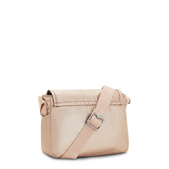 Sac Mini Kipling Sabian Metallic Crossbody Doré |AMCK-93697012