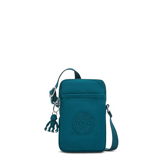 Sac Mobile Kipling Tally Crossbody Turquoise |VLMS-76509616