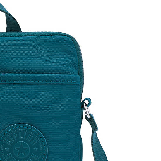 Sac Mobile Kipling Tally Crossbody Turquoise |VLMS-76509616