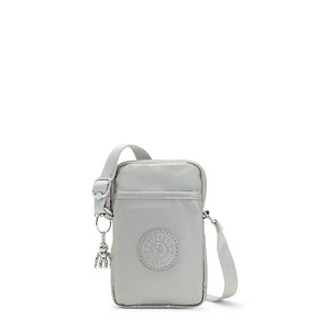 Sac Mobile Kipling Tally Metallic Crossbody Argent |AVHM-59794527