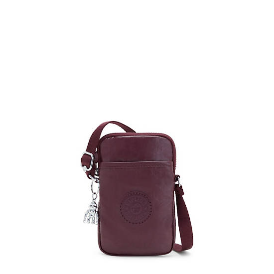 Sac Mobile Kipling Tally Metallic Crossbody Bordeaux |TRDR-27453102