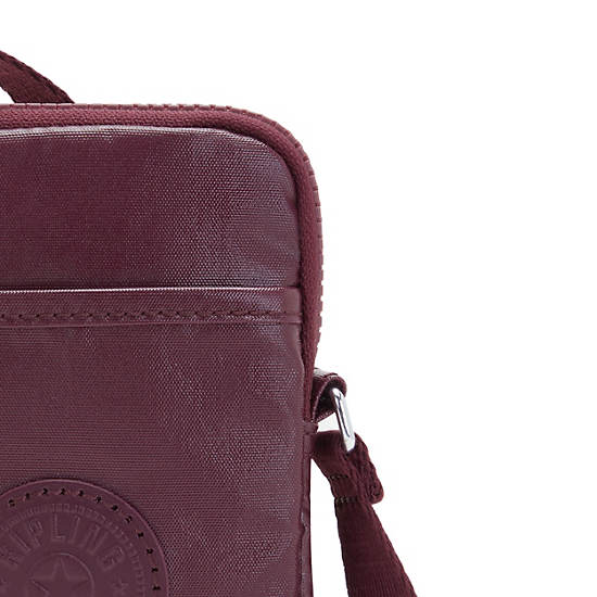 Sac Mobile Kipling Tally Metallic Crossbody Bordeaux |TRDR-27453102