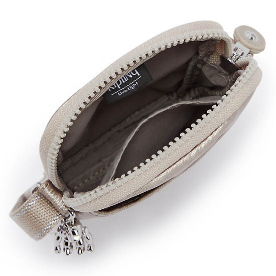 Sac Mobile Kipling Tally Metallic Crossbody Beige |PHKM-01048262