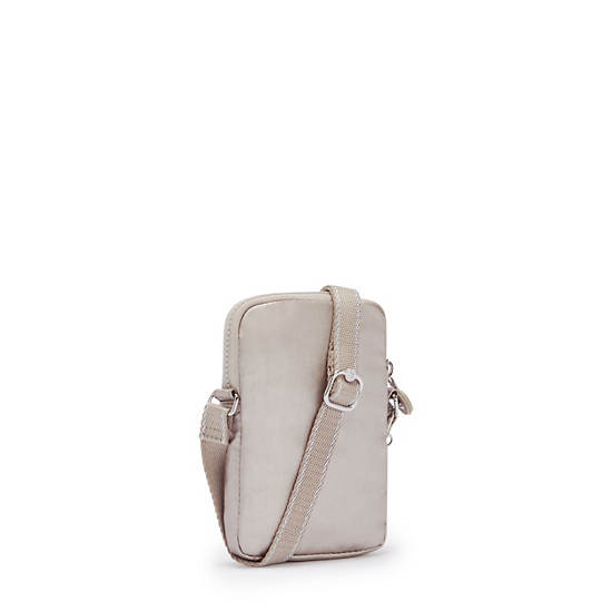 Sac Mobile Kipling Tally Metallic Crossbody Beige |PHKM-01048262