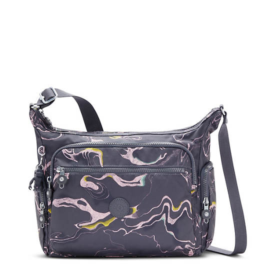 Sacs Crossbody Kipling Gabbie Printed Grise |ATRP-31518018