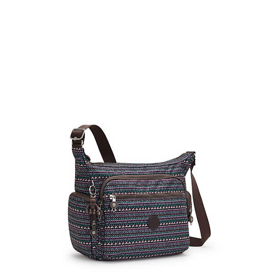 Sacs Crossbody Kipling Gabbie Printed Taupe |WFNX-64509360