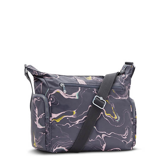 Sacs Crossbody Kipling Gabbie Printed Grise |ATRP-31518018