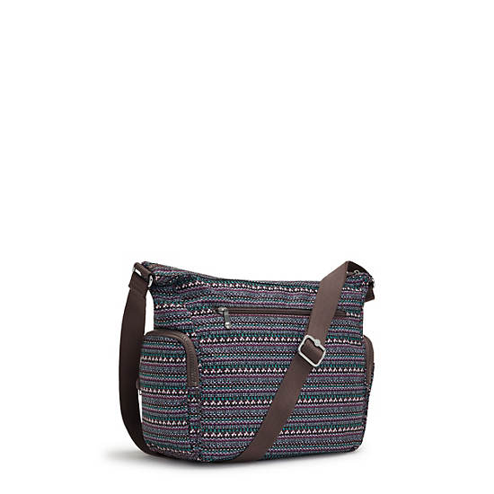 Sacs Crossbody Kipling Gabbie Printed Taupe |WFNX-64509360