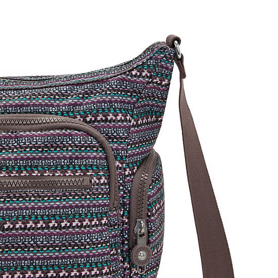 Sacs Crossbody Kipling Gabbie Printed Taupe |WFNX-64509360