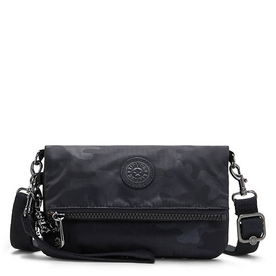 Sacs Crossbody Kipling Lynne 3-in-1 Convertible Noir Camouflage |OFLO-14008294