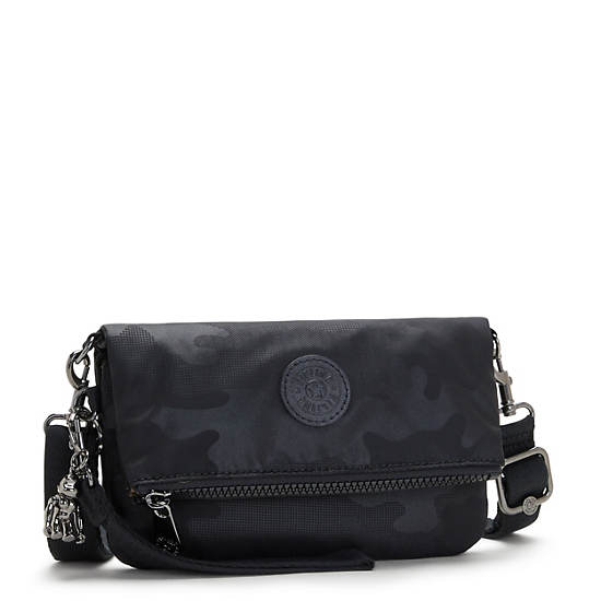 Sacs Crossbody Kipling Lynne 3-in-1 Convertible Noir Camouflage |OFLO-14008294