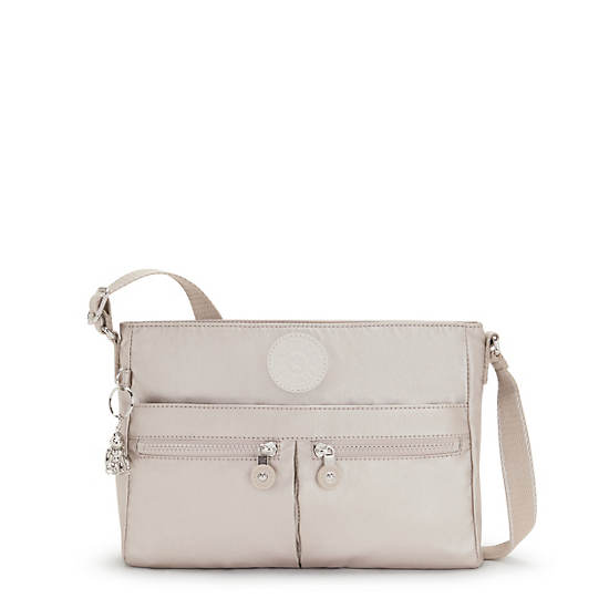 Sacs Crossbody Kipling New Angie Metallic Beige |RRHS-04036269