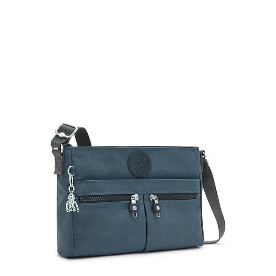 Sacs Crossbody Kipling New Angie Bleu Marine Grise |ZJGH-95328098