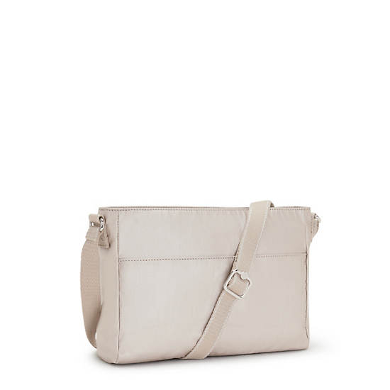 Sacs Crossbody Kipling New Angie Metallic Beige |RRHS-04036269