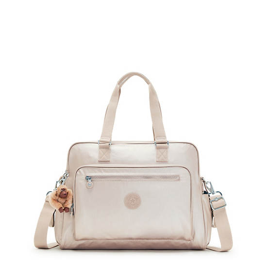 Sacs Kipling Alanna Classiche Metallic Diaper Bag Beige |ZQYZ-16105463